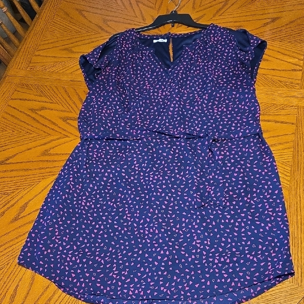 Maurices Navy and Pink Dress